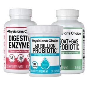 Physician's Choice Gut Guardian Bundle: Advanced Gut Health Support with 60 Billion Probiotic + Digestive Enzymes + Bloat & Gas Probiotic